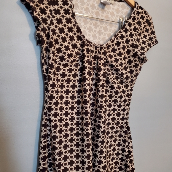 Cydney Max Black/Beige Patterned Shirt - Size S - Picture 2 of 7